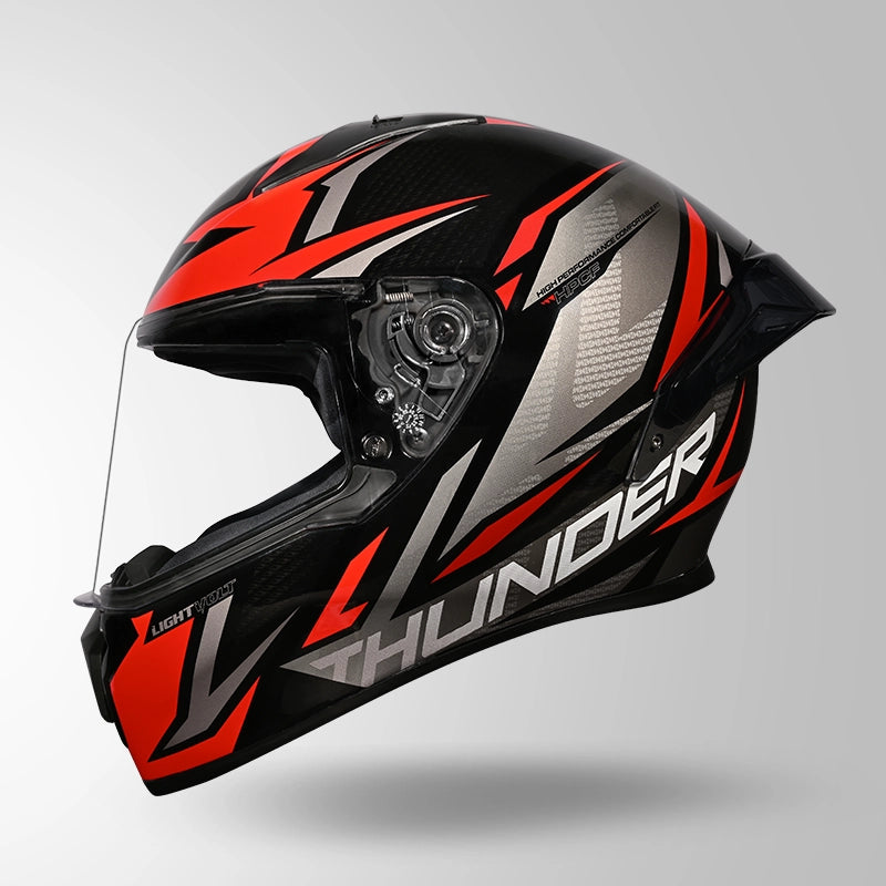 STUDDS Thunder D1 Lightvolt Decor Full Face Helmet