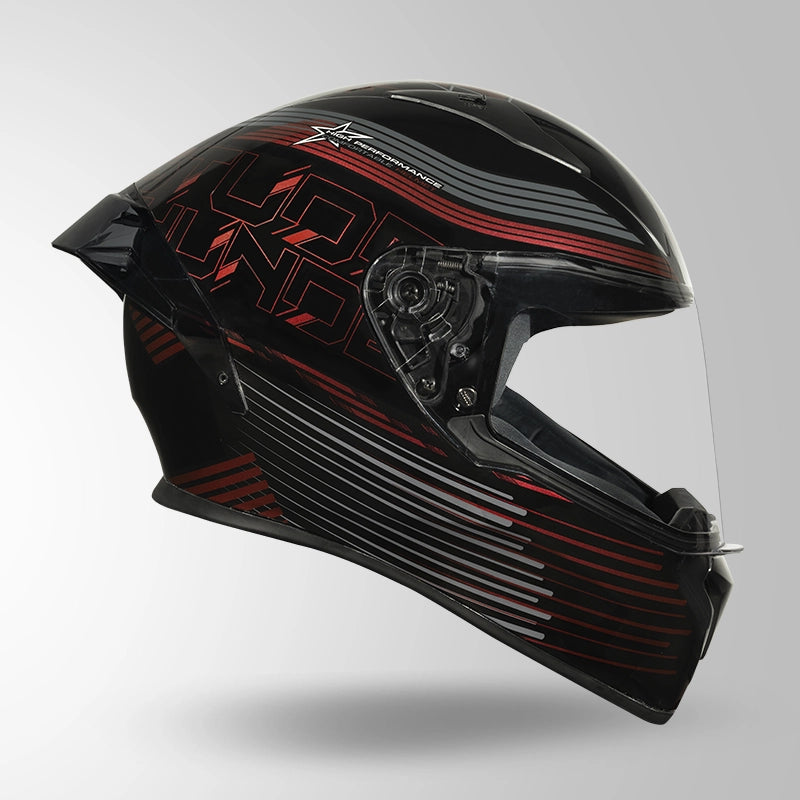 Studds Thunder D11 Decor Full Face Helmet with Spoiler | ISI & DOT Certified