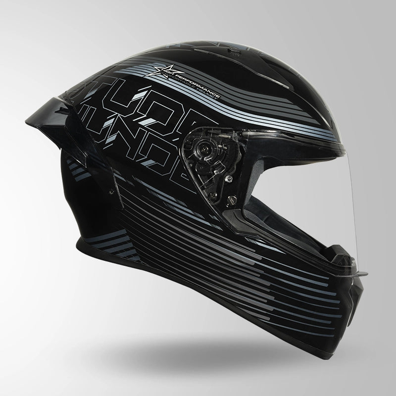 Studds Thunder D11 Decor Full Face Helmet with Spoiler | ISI & DOT Certified