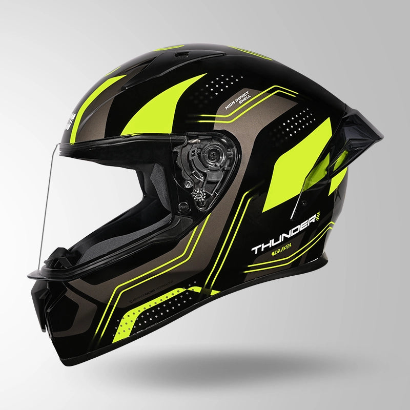 STUDDS Thunder D2 Draken Decor with Spoiler Full Face Helmet