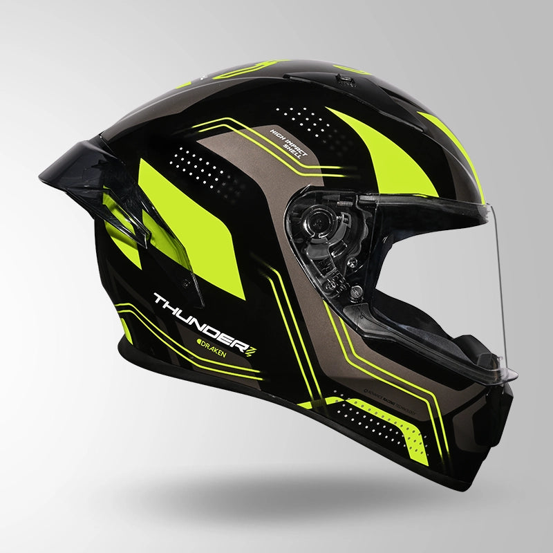STUDDS Thunder D2 Draken Decor with Spoiler Full Face Helmet