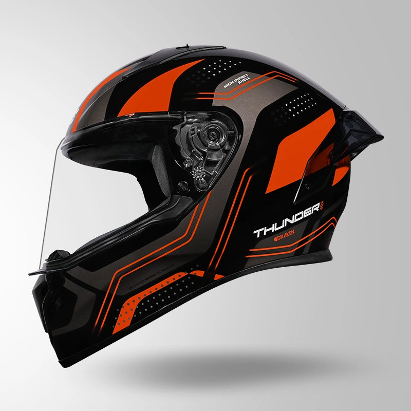 STUDDS Thunder D2 Draken Decor with Spoiler Full Face Helmet