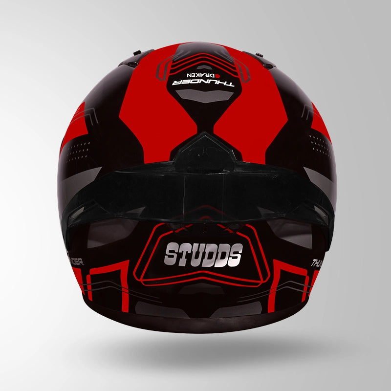STUDDS Thunder D2 Draken Decor with Spoiler Full Face Helmet