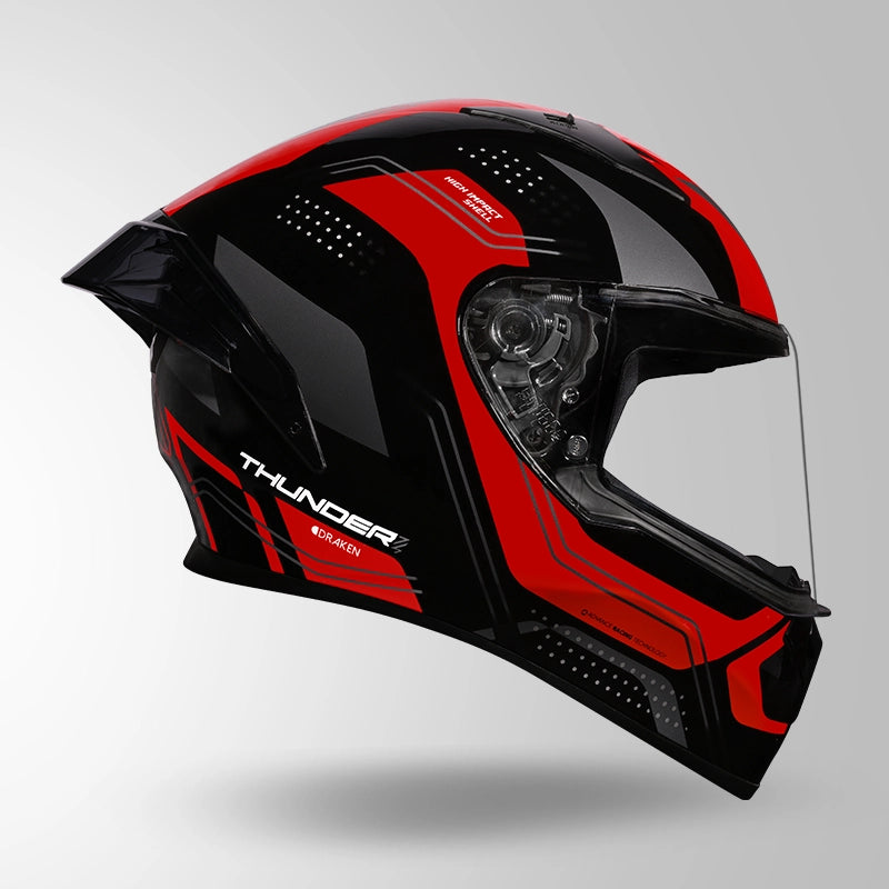STUDDS Thunder D2 Draken Decor with Spoiler Full Face Helmet