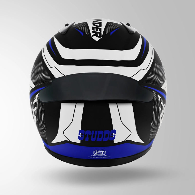 STUDDS Thunder D4 Decor Full Face Helmet | ISI Certified Motorcycle Helmet