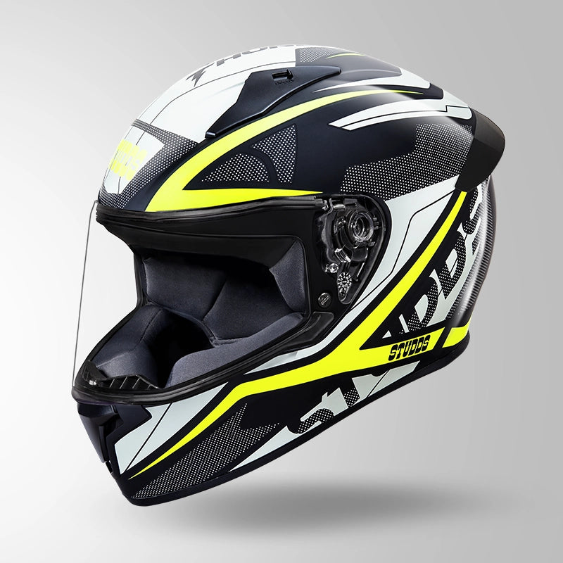 STUDDS Thunder D4 Decor Full Face Helmet | ISI Certified Motorcycle Helmet