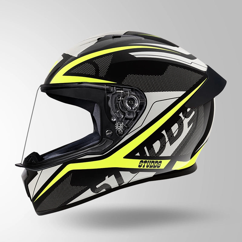 STUDDS Thunder D4 Decor Full Face Helmet | ISI Certified Motorcycle Helmet