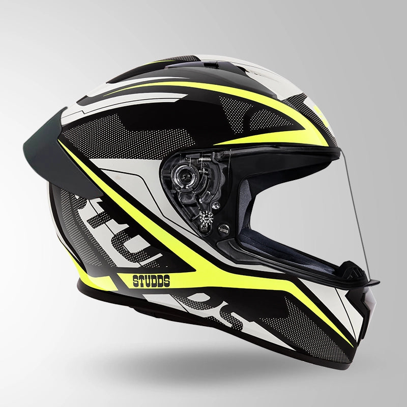 STUDDS Thunder D4 Decor Full Face Helmet | ISI Certified Motorcycle Helmet
