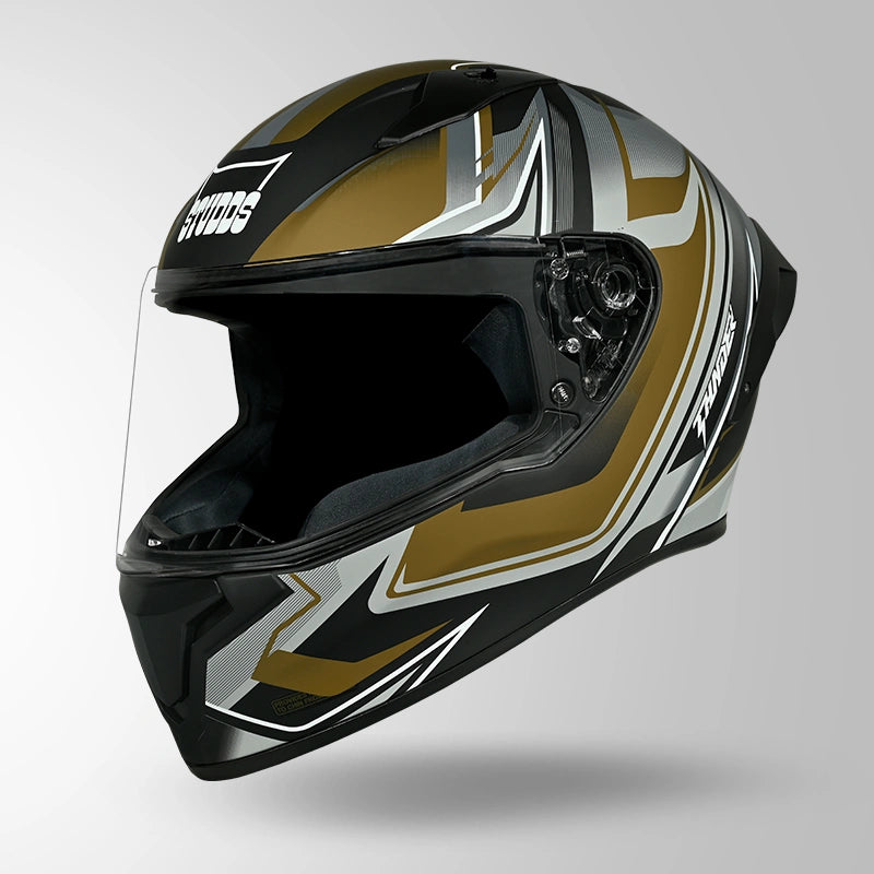 STUDDS Thunder D9 Flash Decor  Full Face Helmet | ISI Certified Motorcycle Helmet