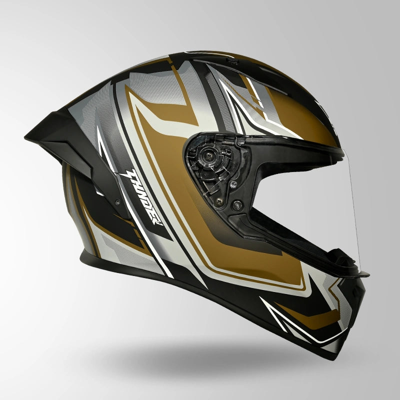 STUDDS Thunder D9 Flash Decor  Full Face Helmet | ISI Certified Motorcycle Helmet
