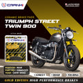 Ceramic Brake Pads For Triumph Street Twin 900 (2019-2022) - Rear - CRM043/2 - 1 Set - CRANK1