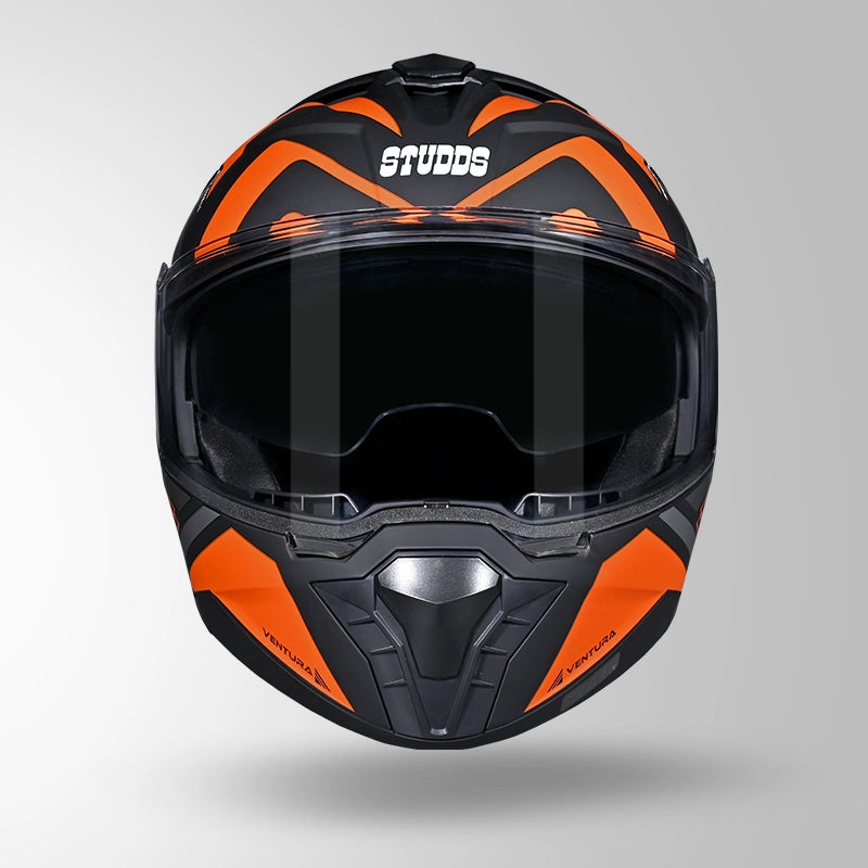 STUDDS Trooper D3 Ventura Decor Flip-Up Full Face Helmet | ISI & DOT Certified Modular Helmet
