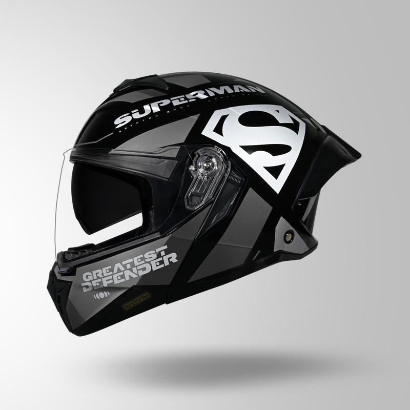 Studds Trooper Legacy Shield Flip-Up Full Face Helmet | ISI & DOT Certified Modular Helmet