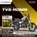 Ceramic Brake Pads For TVS Ronin (2025) - Front - CRM052/4 - 1 Set - CRANK1