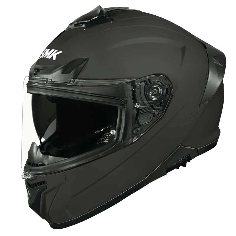 SMK Typhoon Solid Full Face Helmet – ECE 22.06, ISI & DOT Certified (MA200)