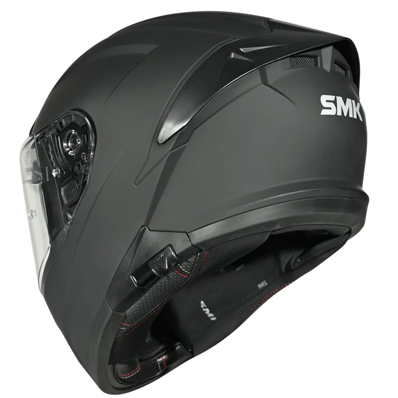 SMK Typhoon Solid Full Face Helmet – ECE 22.06, ISI & DOT Certified (MA200)