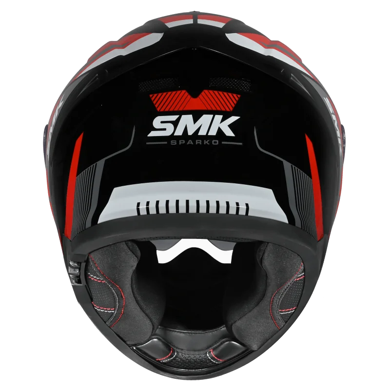 SMK Typhoon Sparko Full Face Helmet | ECE 22.06 Certified Sport Touring Helmet - GRPS (MA236)