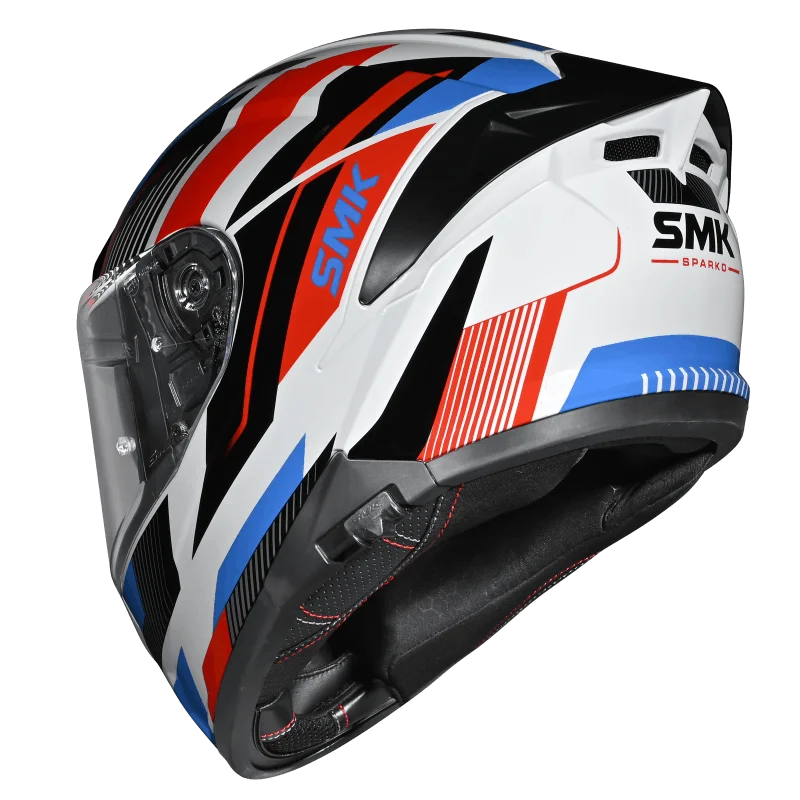 SMK Typhoon Sparko Full Face Helmet | ECE 22.06 Certified Sport Touring Helmet - Graphic (GL135)