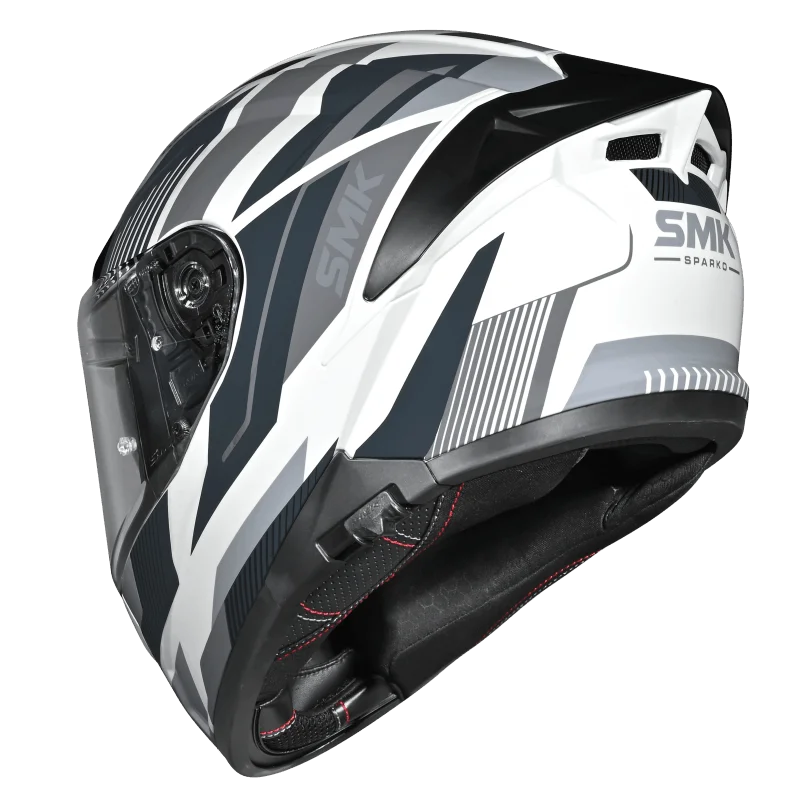 SMK Typhoon Sparko Full Face Helmet | ECE 22.06 Certified Sport Touring Helmet - GRPS (GL162)