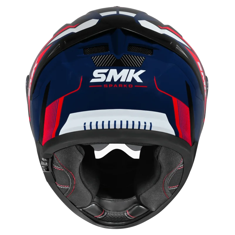 SMK Typhoon Sparko Full Face Helmet | ECE 22.06 Certified Sport Touring Helmet - Graphic (GL531)