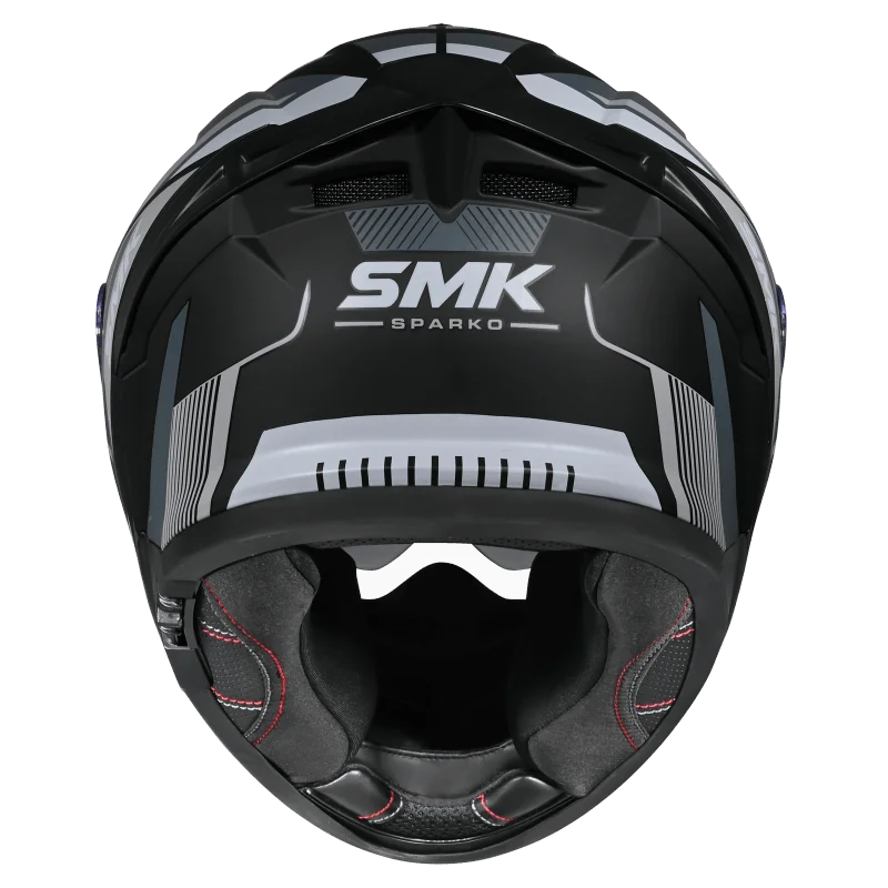 SMK Typhoon Sparko Full Face Helmet | ECE 22.06 Certified Sport Touring Helmet - GRPS (MA266)
