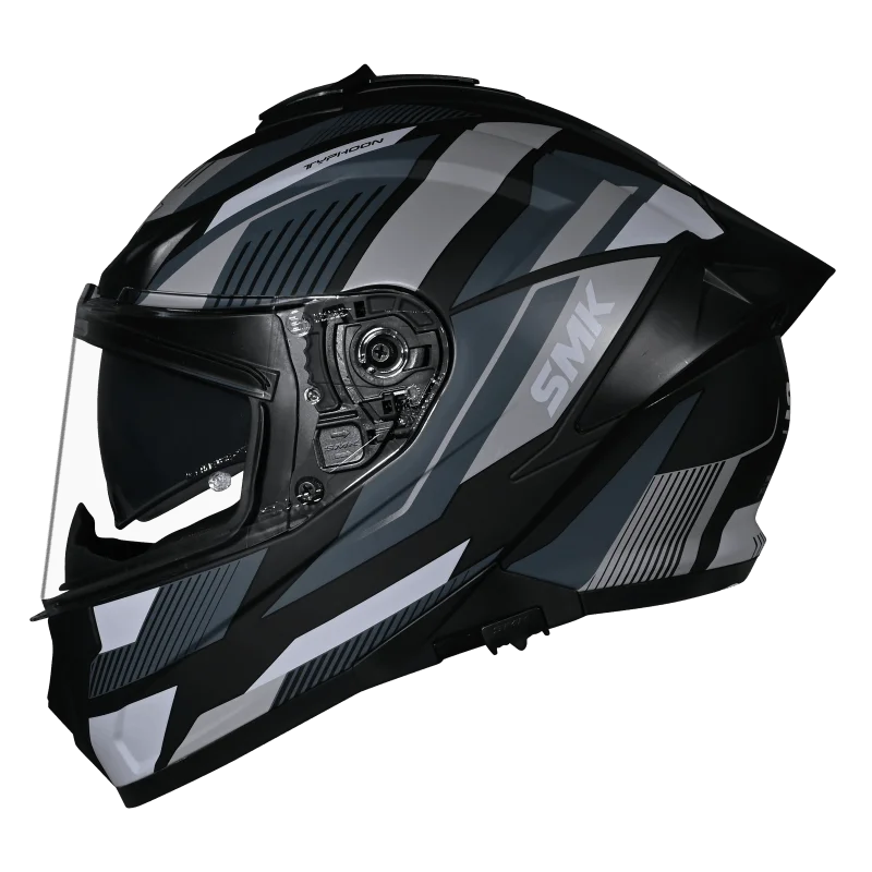SMK Typhoon Sparko Full Face Helmet | ECE 22.06 Certified Sport Touring Helmet - GRPS (MA266)