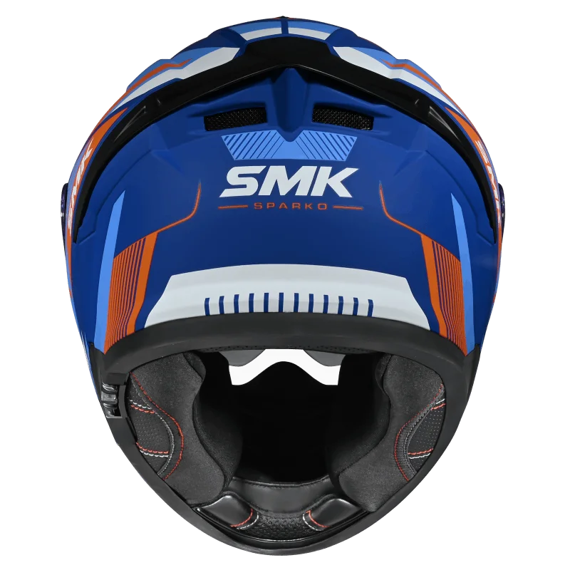 SMK Typhoon Sparko Full Face Helmet | ECE 22.06 Certified Sport Touring Helmet - GRPS (MA557)