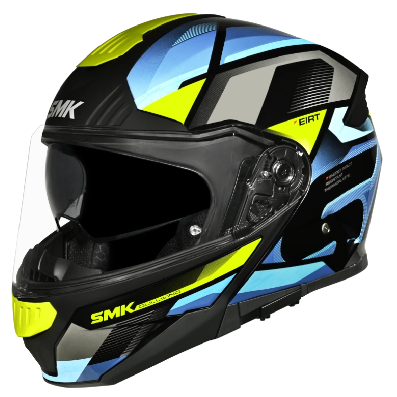 SMK Gullwing Venture Modular Flip-Up Helmet | ECE 22.06 P/J Certified GRPS (GL254)
