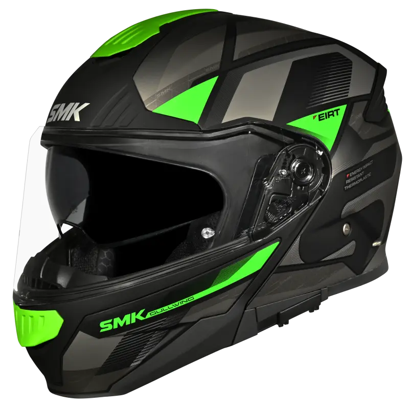 SMK Gullwing Venture Modular Flip-Up Helmet | ECE 22.06 P/J Certified GRPS (GL268)