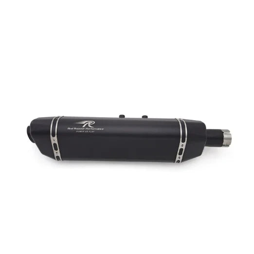 RRP Vertex Exhaust for Royal Enfield Himalayan 411 & Scram 411 | SS304 Stainless Steel | Black & Polish