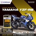 Ceramic Brake Pads For Yamaha YZF-R6 (2004-2016) - Front - CRM842 - 2 Sets - CRANK1