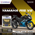 Ceramic Brake Pads For Yamaha R15 V2 - Rear - CRM761 -  1 Set - CRANK1