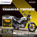 Ceramic Brake Pads For Yamaha YBR125 (2010-2016) - Front - CRM282 - 1 Set - CRANK1