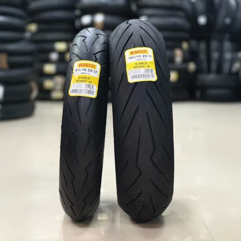 Pirelli Diablo Rosso III Motorcycle Front & Rear Tyres