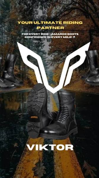 Amaroq Viktor Mid Motorcycle Riding Boots | Reinforced Ankle, Heel & Toe Protection | Anti-Slip Sole |Touring & Urban Riding