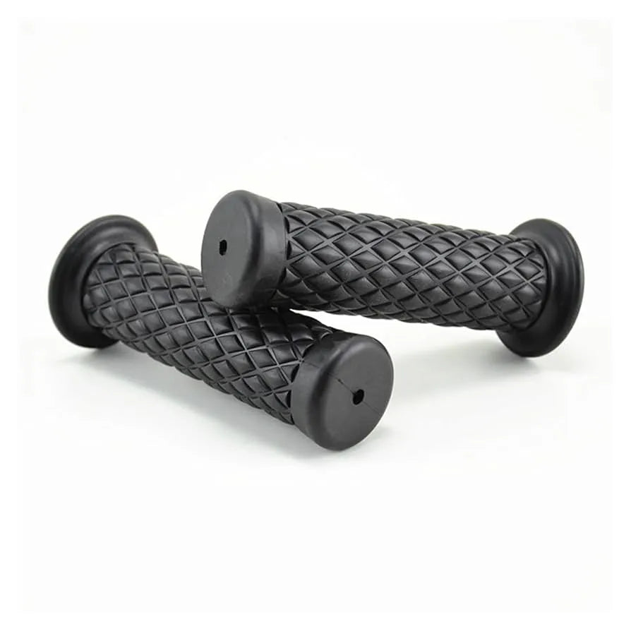Vintage Motorcycle Grips | Premium Retro Handlebar Grips for Royal Enfield & More