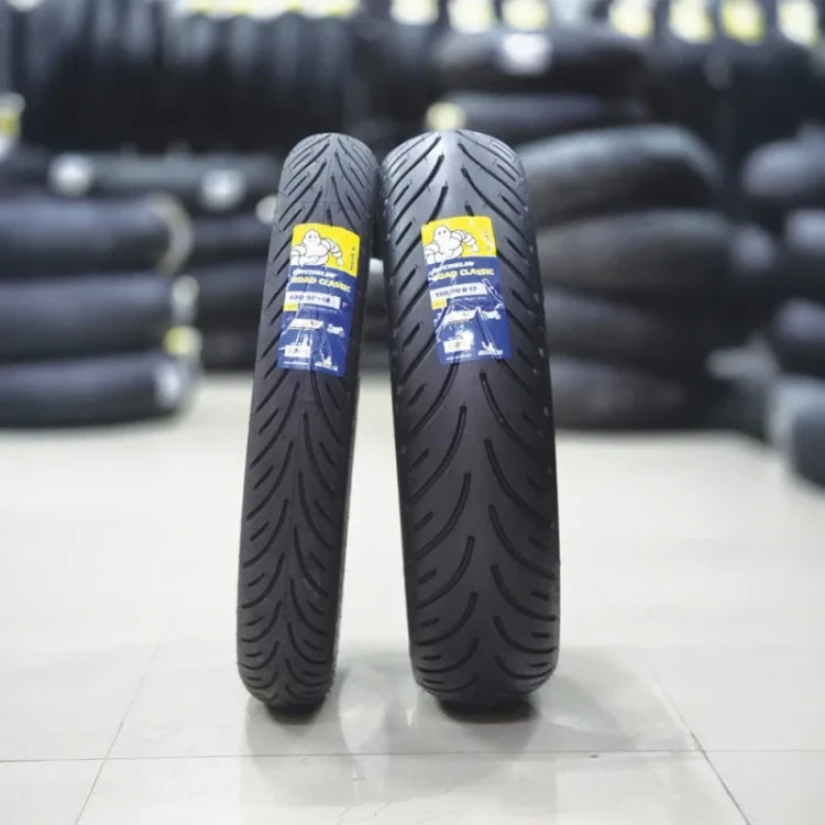 Michelin ROAD Classic Tyres for Royal Enfield Interceptor 650, Royal Enfield Continental GT 650 – Front 100/90-18 M/C 56V TL