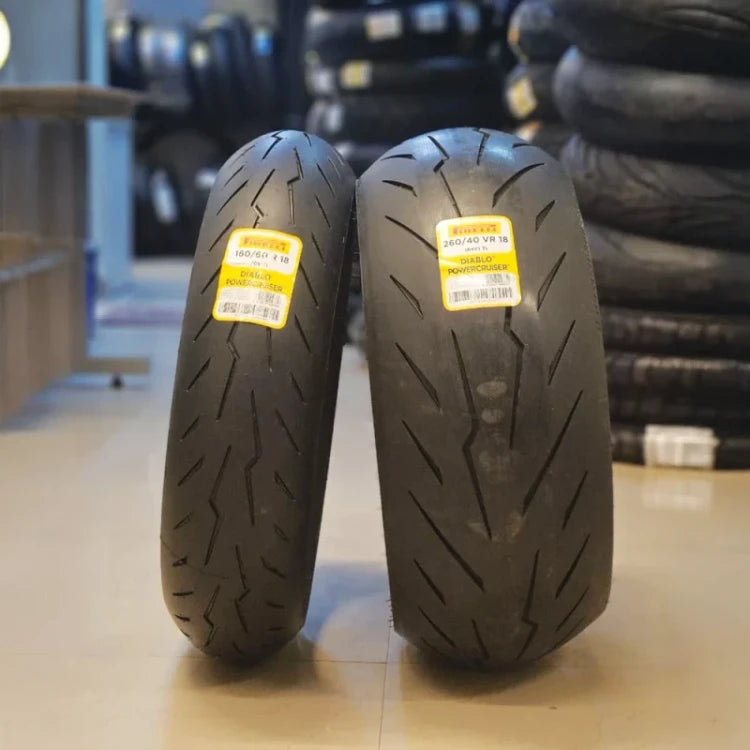 Pirelli Diablo Power cruiser Tyres for Royal Enfield Super Meteor 650 – Front 100/90-19 M/C 57H TL