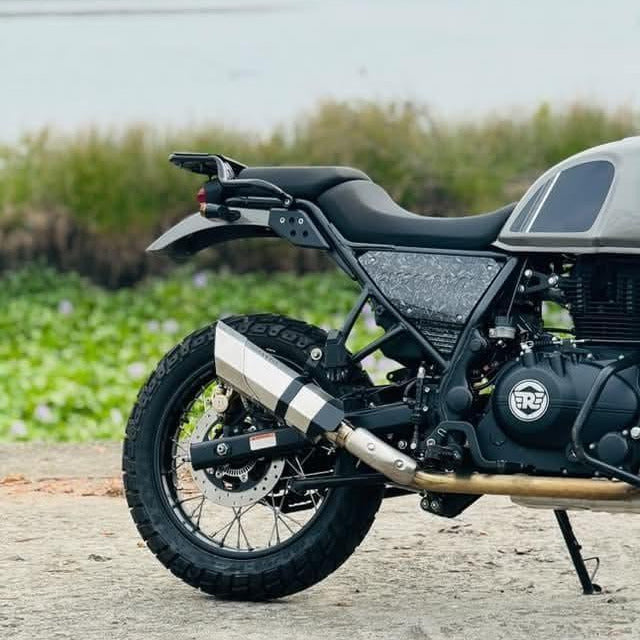 Barrel Rogue Slip-On Exhaust for Royal Enfield Himalayan 411 &amp; Scram 411 | SS304 Performance Exhaust
