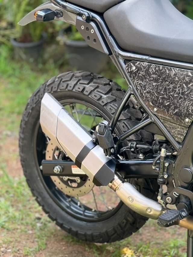 Barrel Rogue Slip-On Exhaust for Royal Enfield Himalayan 411 &amp; Scram 411 | SS304 Performance Exhaust