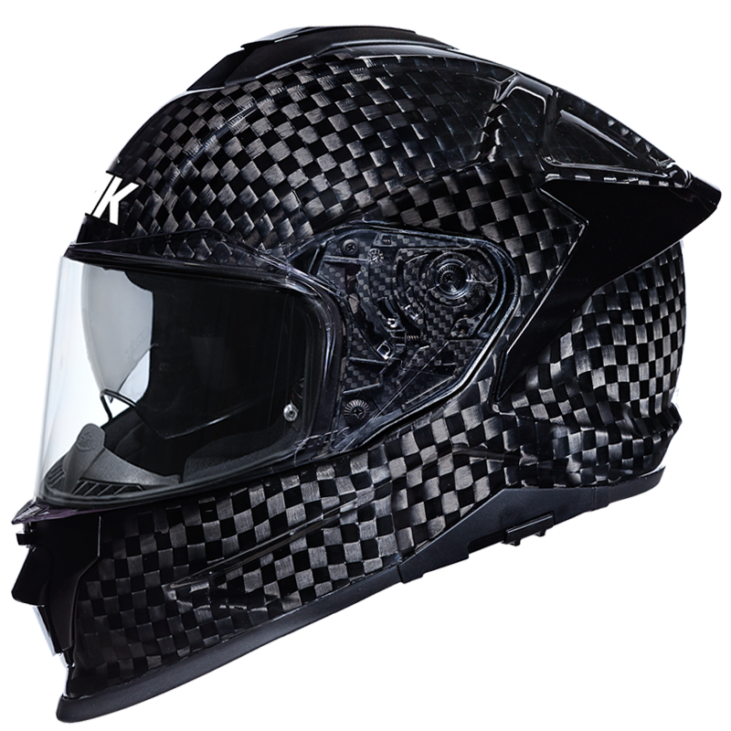 SMK Titan Carbon Solid Full Face Helmet | Carbon Fiber | ECE 22.06 Certified WCV (GLCA200)